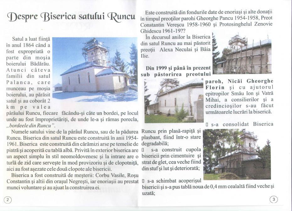 <p>Biserica Runcu in reparatie capitala.</p>
